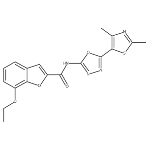 N-(5-(2,4-dimethylthiazol-5-yl)-1,3,4-oxadiazol-2-yl)-7-ethoxybenzofuran-2-carboxamide Structure