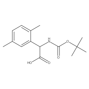 2-((Tert-butoxycarbonyl)amino)-2-(2,5-dimethylphenyl)aceticacidhcl Structure