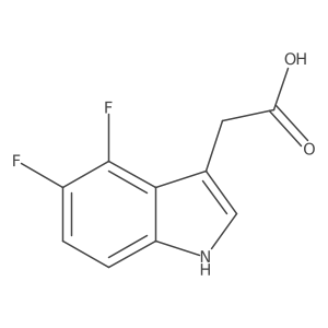 2-(4,5-Difluoro-1H-indol-3-yl)acetic acid结构式
