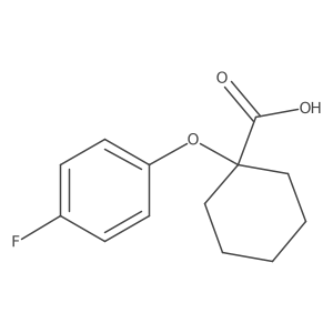 1-(4-Fluorophenoxy)cyclohexanecarboxylic acid Structure