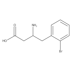 3-Amino-4-(2-bromophenyl)butyric Acid结构式