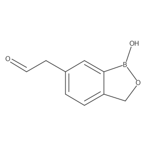 2-(1-Hydroxy-1,3-dihydrobenzo[c][1,2]oxaborol-6-yl)acetaldehyde Structure