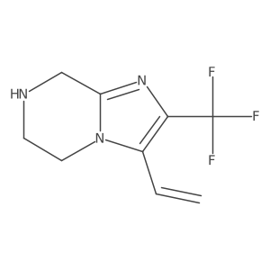 2-(Trifluoromethyl)-3-vinyl-5,6,7,8-tetrahydroimidazo[1,2-a]pyrazine Structure