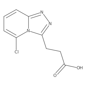 3-(5-Chloro-[1,2,4]triazolo[4,3-a]pyridin-3-yl)propanoic acid结构式