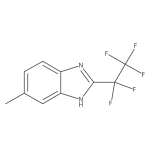 6-Methyl-2-(pentafluoroethyl)-1H-benzimidazole Structure