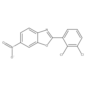 2-(2,3-Dichlorophenyl)-6-nitro-1,3-benzoxazole结构式