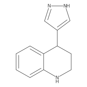 4-(1H-pyrazol-4-yl)-1,2,3,4-tetrahydroquinoline结构式