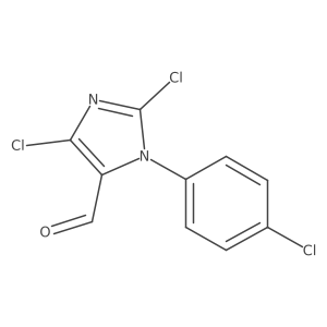 2,5-Dichloro-3-(4-chlorophenyl)imidazole-4-carbaldehyde结构式