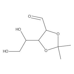 (4R,5R)-5-[(1S)-1,2-dihydroxyethyl]-2,2-dimethyl-1,3-dioxolane-4-carbaldehyde Structure