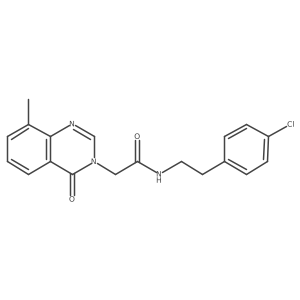 N-[2-(4-chlorophenyl)ethyl]-2-(8-methyl-4-oxo-3,4-dihydroquinazolin-3-yl)acetamide Structure