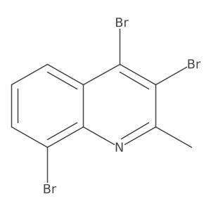 2-Methyl-3,4,8-tribromoquinoline Structure