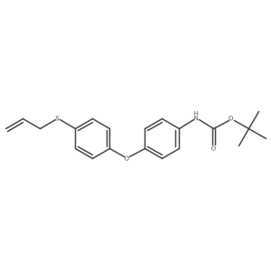 Tert-butyl (4-(4-(allylthio)phenoxy)phenyl)carbamate Structure