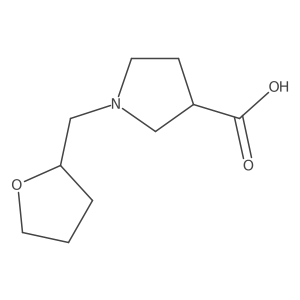 1-[(Oxolan-2-yl)methyl]pyrrolidine-3-carboxylic acid Structure