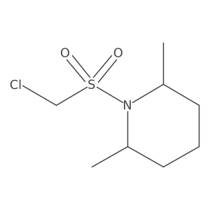 1-((Chloromethyl)sulfonyl)-2,6-dimethylpiperidine Structure