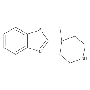 2-(4-Methylpiperidin-4-yl)-1,3-benzothiazole Structure