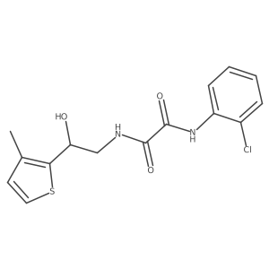 N1-(2-chlorophenyl)-N2-(2-hydroxy-2-(3-methylthiophen-2-yl)ethyl)oxalamide Structure