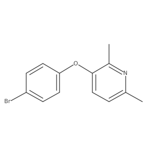3-(4-Bromophenoxy)-2,6-dimethylpyridine Structure