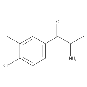 2-Amino-1-(4-chloro-3-methylphenyl)propan-1-one结构式