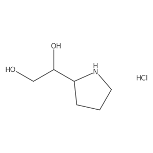 1-Pyrrolidin-2-ylethane-1,2-diol;hydrochloride Structure