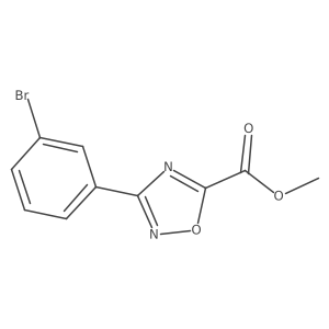 Methyl 3-(3-bromophenyl)-1,2,4-oxadiazole-5-carboxylate Structure