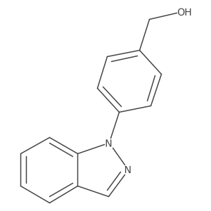 (4-Indazol-1-ylphenyl)methanol结构式