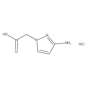 3-Amino-1-pyrazoleacetic acid hydrochloride结构式
