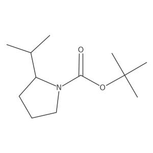 2-(1-Methylethyl)-1-pyrrolidinecarboxylic acid 1,1-dimethylethyl ester Structure