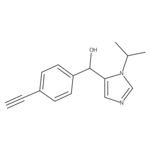 (4-ethynylphenyl)(1-isopropyl-1H-imidazol-5-yl)methanol Structure