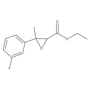 Ethyl 3-(3-fluorophenyl)-3-methyloxirane-2-carboxylate结构式