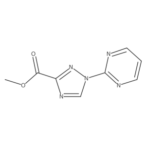 Methyl 1-(pyrimidin-2-YL)-1H-1,2,4-triazole-3-carboxylate Structure