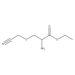 ethyl (2R)-2-amino-3-[(cyanomethyl)sulfanyl]propanoate结构式