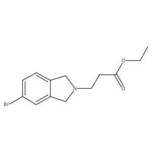 Ethyl 3-(5-bromoisoindolin-2-yl)propanoate结构式