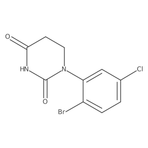 1-(2-bromo-5-chloro-phenyl)hexahydropyrimidine-2,4-dione结构式