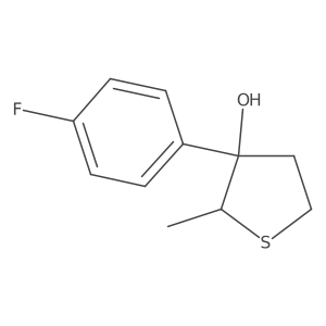3-(4-Fluorophenyl)-2-methylthiolan-3-ol Structure