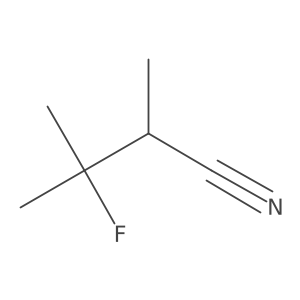 3-Fluoro-2,3-dimethylbutanenitrile结构式