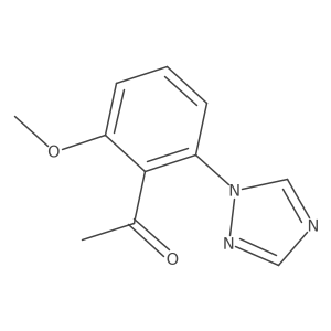 1-[2-methoxy-6-(1H-1,2,4-triazol-1-yl)phenyl]ethan-1-one结构式