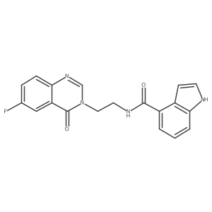 N-[2-(6-fluoro-4-oxoquinazolin-3(4H)-yl)ethyl]-1H-indole-4-carboxamide Structure