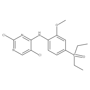 2,5-dichloro-N-[4-(diethylphosphoryl)-2-methoxyphenyl]pyrimidin-4-amine Structure