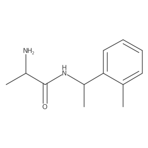 2-amino-N-[1-(2-methylphenyl)ethyl]propanamide结构式