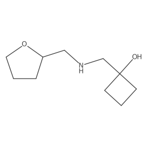 1-({[(Oxolan-2-yl)methyl]amino}methyl)cyclobutan-1-ol Structure