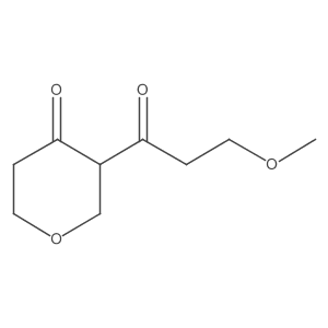 3-(3-Methoxypropanoyl)dihydro-2H-pyran-4(3H)-one结构式