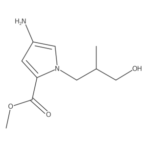 methyl 4-amino-1-(3-hydroxy-2-methylpropyl)-1H-pyrrole-2-carboxylate Structure