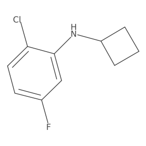 2-Chloro-N-cyclobutyl-5-fluoroaniline结构式