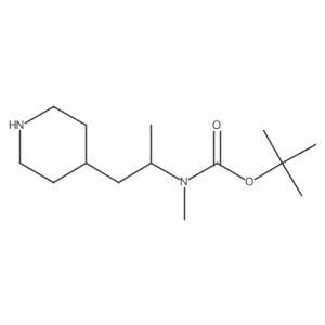 tert-butyl N-methyl-N-[1-(piperidin-4-yl)propan-2-yl]carbamate Structure