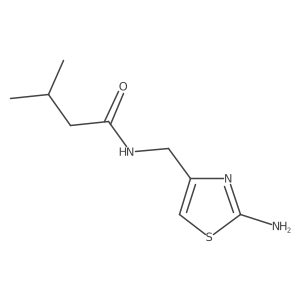 N-[(2-amino-1,3-thiazol-4-yl)methyl]-3-methylbutanamide Structure