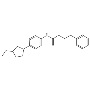 N-[4-(3-Methoxypyrrolidin-1-YL)phenyl]-4-phenylbutanamide Structure