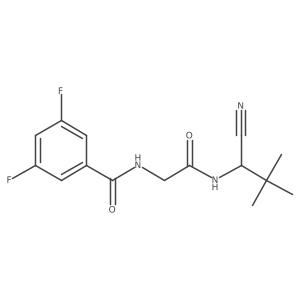 N-(1-cyano-2,2-dimethylpropyl)-2-[(3,5-difluorophenyl)formamido]acetamide Structure