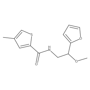 N-[2-(furan-2-yl)-2-methoxyethyl]-4-methylthiophene-2-carboxamide结构式