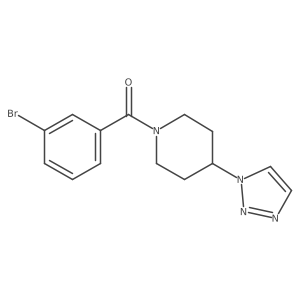 1-(3-bromobenzoyl)-4-(1H-1,2,3-triazol-1-yl)piperidine Structure