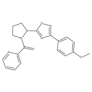 2-({2-[3-(4-Methoxyphenyl)-1,2,4-oxadiazol-5-yl]pyrrolidin-1-yl}carbonyl)pyridine Structure
